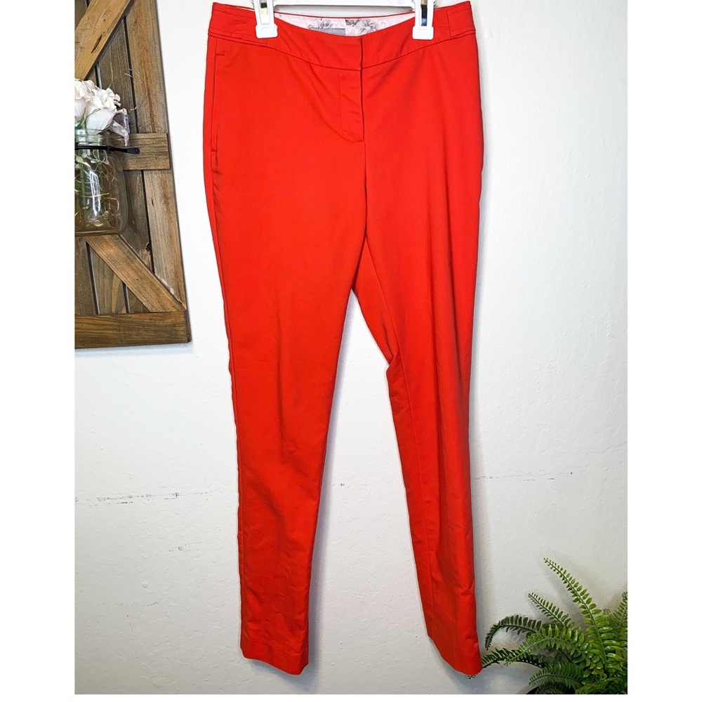Vibrant red slacks